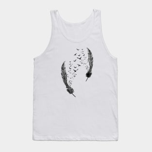 Birds feather Tank Top